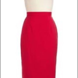 Bettie Page red pencil skirt. Size small